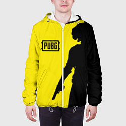 Куртка с капюшоном мужская PUBG: Yellow Shadow, цвет: 3D-белый — фото 2