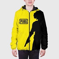 Куртка с капюшоном мужская PUBG: Yellow Shadow, цвет: 3D-черный — фото 2