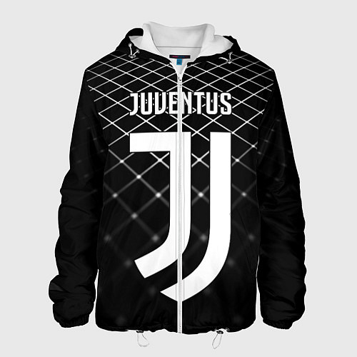 Мужская куртка FC Juventus: Black Lines / 3D-Белый – фото 1