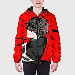 Куртка с капюшоном мужская Persona 5, цвет: 3D-черный — фото 2