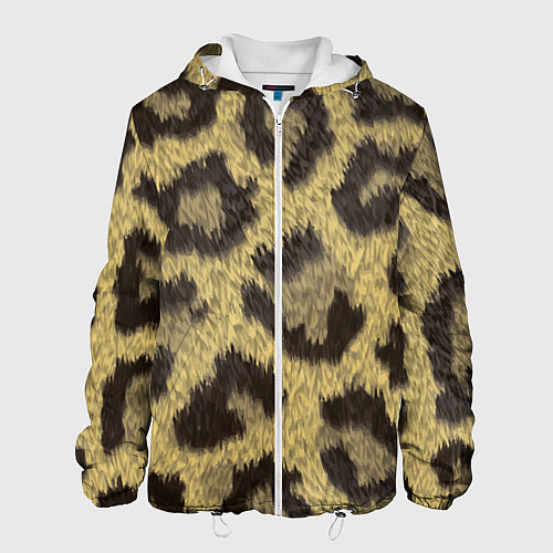 Мужская куртка Шкура гепарда / 3D-Белый – фото 1