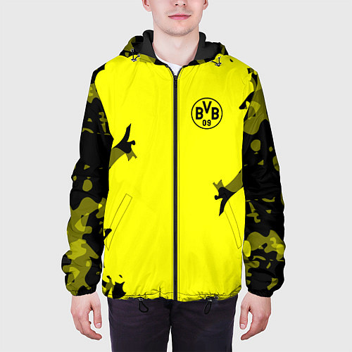 Мужская куртка FC Borussia Dortmund: Yellow Original / 3D-Черный – фото 3