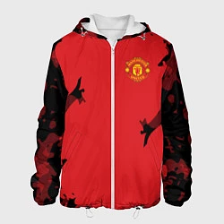 Куртка с капюшоном мужская FC Manchester United: Red Original, цвет: 3D-белый