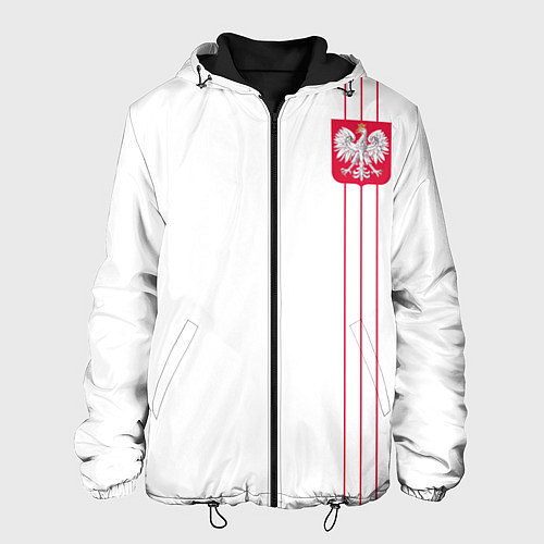 Мужская куртка Сборная Польши / 3D-Черный – фото 1