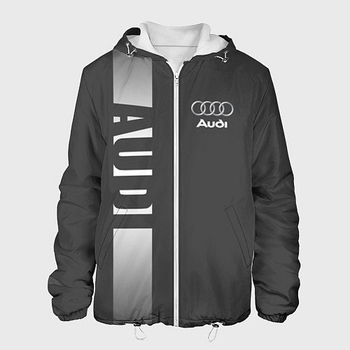 Мужская куртка Audi: Grey Sport / 3D-Белый – фото 1