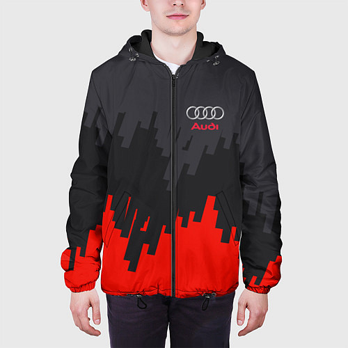 Мужская куртка Audi: Tricolor / 3D-Черный – фото 3