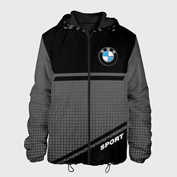 Куртка с капюшоном мужская BMW SPORT БМВ СПОРТ, цвет: 3D-черный