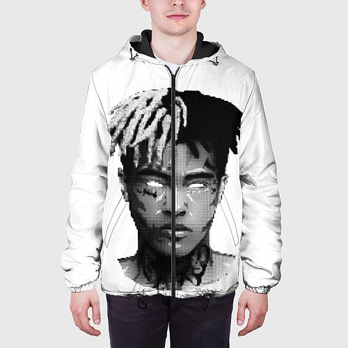 Мужская куртка XXXTentacion: Pixel Art / 3D-Черный – фото 3