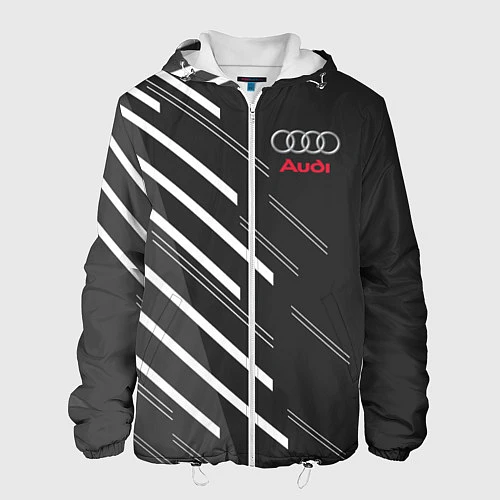 Мужская куртка Audi: White Rays / 3D-Белый – фото 1