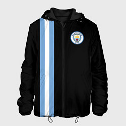 Куртка с капюшоном мужская Манчестер Сити, цвет: 3D-черный