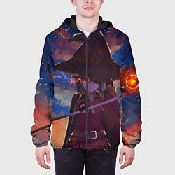 Куртка с капюшоном мужская KonoSuba, цвет: 3D-черный — фото 2