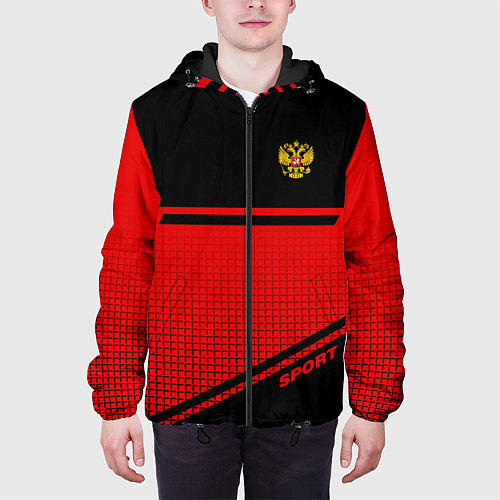 Мужская куртка Russia: Red Sport / 3D-Черный – фото 3