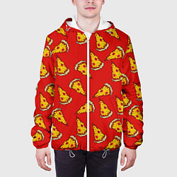 Куртка с капюшоном мужская Острая пицца, цвет: 3D-белый — фото 2