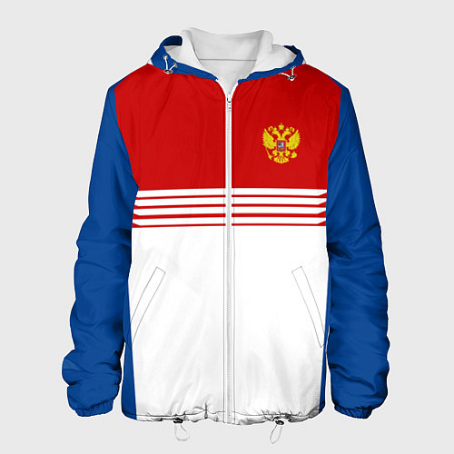 Мужская куртка Russia: Retro Sport / 3D-Белый – фото 1