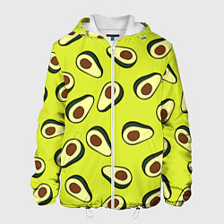 Куртка с капюшоном мужская Стиль авокадо, цвет: 3D-белый