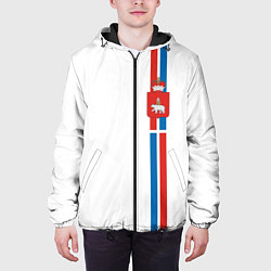 Куртка с капюшоном мужская Пермский край, цвет: 3D-черный — фото 2