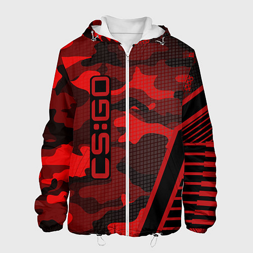 Мужская куртка CS:GO Red Camo / 3D-Белый – фото 1