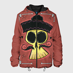 Куртка с капюшоном мужская Dia de los Muertos, цвет: 3D-черный