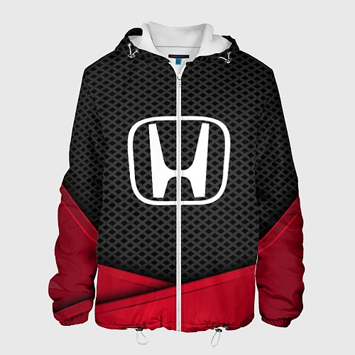 Мужская куртка Honda: Grey Carbon / 3D-Белый – фото 1