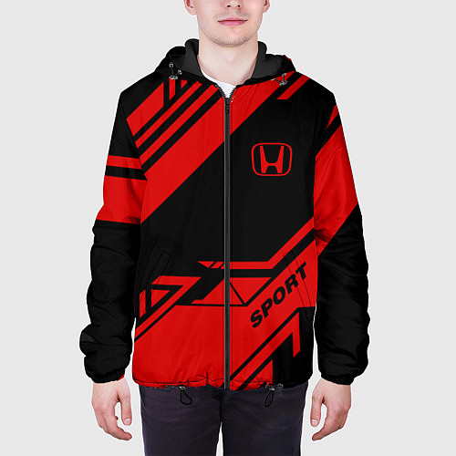 Мужская куртка Honda: Techno Sport / 3D-Черный – фото 3