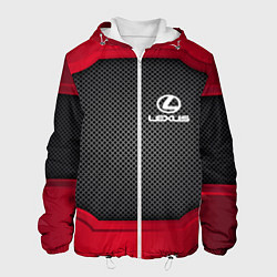 Куртка с капюшоном мужская LEXUS SPORT, цвет: 3D-белый