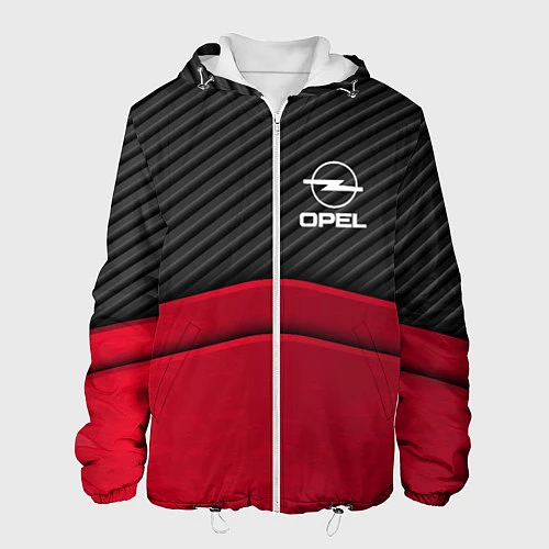 Мужская куртка Opel: Red Carbon / 3D-Белый – фото 1