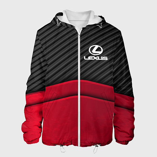 Мужская куртка Lexus: Red Carbon / 3D-Белый – фото 1