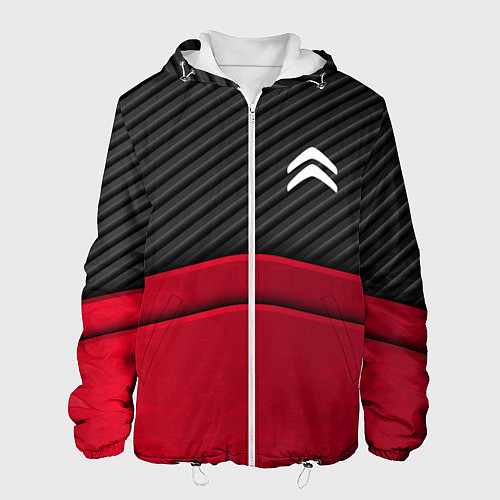 Мужская куртка Citroen: Red Carbon / 3D-Белый – фото 1