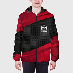 Куртка с капюшоном мужская Mazda: Red Sport, цвет: 3D-черный — фото 2