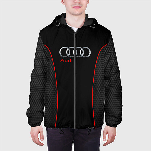 Мужская куртка Audi Style / 3D-Черный – фото 3