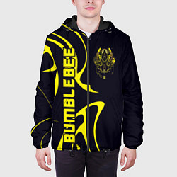 Куртка с капюшоном мужская Bumblebee Style, цвет: 3D-черный — фото 2