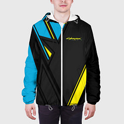 Куртка с капюшоном мужская Cyberpunk 2077: Sport, цвет: 3D-белый — фото 2