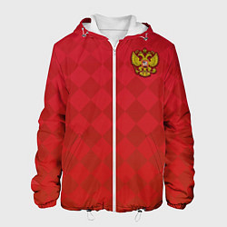 Куртка с капюшоном мужская Форма сборной России, цвет: 3D-белый