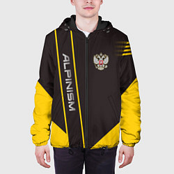 Куртка с капюшоном мужская Alpinism: Yellow Russia, цвет: 3D-черный — фото 2