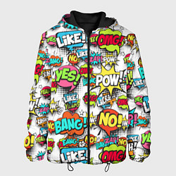 Куртка с капюшоном мужская Pop art Fashion, цвет: 3D-черный