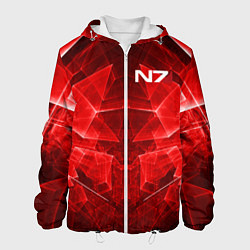 Куртка с капюшоном мужская Mass Effect: Red Armor N7, цвет: 3D-белый