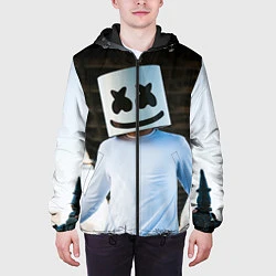 Куртка с капюшоном мужская Marshmallow Electronic, цвет: 3D-черный — фото 2