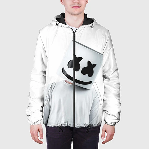 Мужская куртка Marshmallow: White Only / 3D-Черный – фото 3
