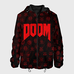 Куртка с капюшоном мужская DOOM: Hellish signs, цвет: 3D-черный