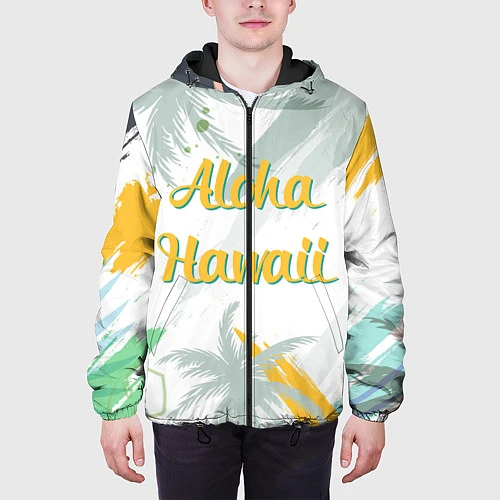 Мужская куртка Aloha Hawaii / 3D-Черный – фото 3