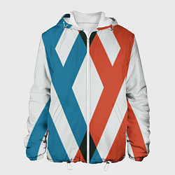Куртка с капюшоном мужская Darling in the Franxx, цвет: 3D-белый