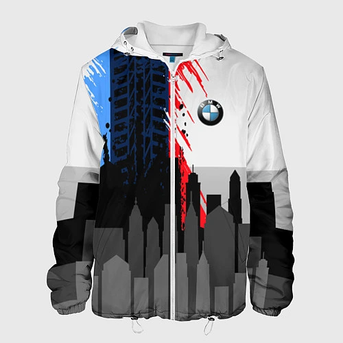 Мужская куртка BMW: Speed City / 3D-Белый – фото 1