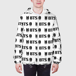 Куртка с капюшоном мужская BTS: White Army, цвет: 3D-белый — фото 2