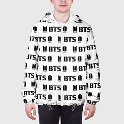 Куртка с капюшоном мужская BTS: White Army, цвет: 3D-белый — фото 2