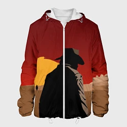 Куртка с капюшоном мужская RDR 2: Dark Man, цвет: 3D-белый