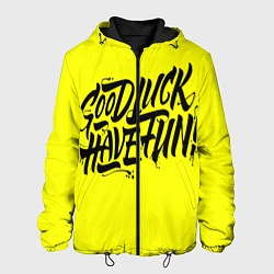 Куртка с капюшоном мужская GL HF, цвет: 3D-черный