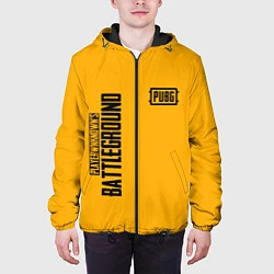 Куртка с капюшоном мужская PUBG: Yellow Fashion, цвет: 3D-черный — фото 2