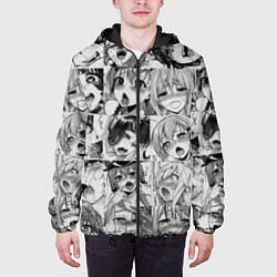 Куртка с капюшоном мужская Ahegao Babes, цвет: 3D-черный — фото 2