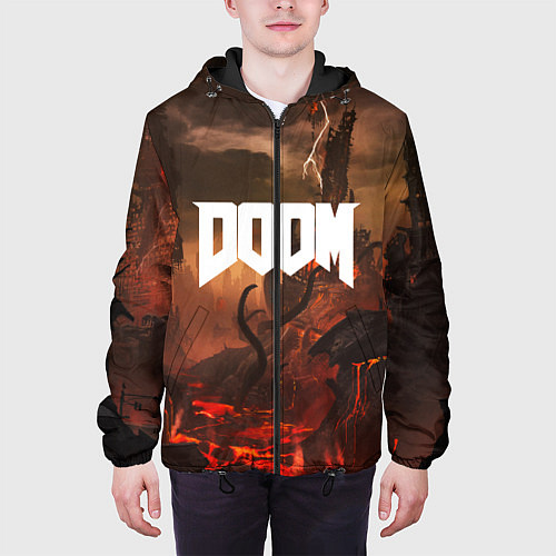 Мужская куртка DOOM: Eternal / 3D-Черный – фото 3