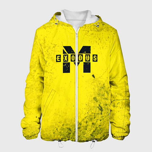Мужская куртка Metro Exodus: Yellow Grunge / 3D-Белый – фото 1
